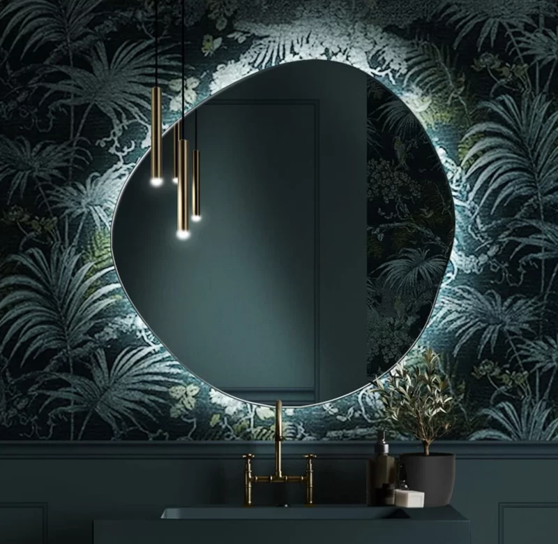 Elara Asymmetric Led Decorative Mirror - Image 2