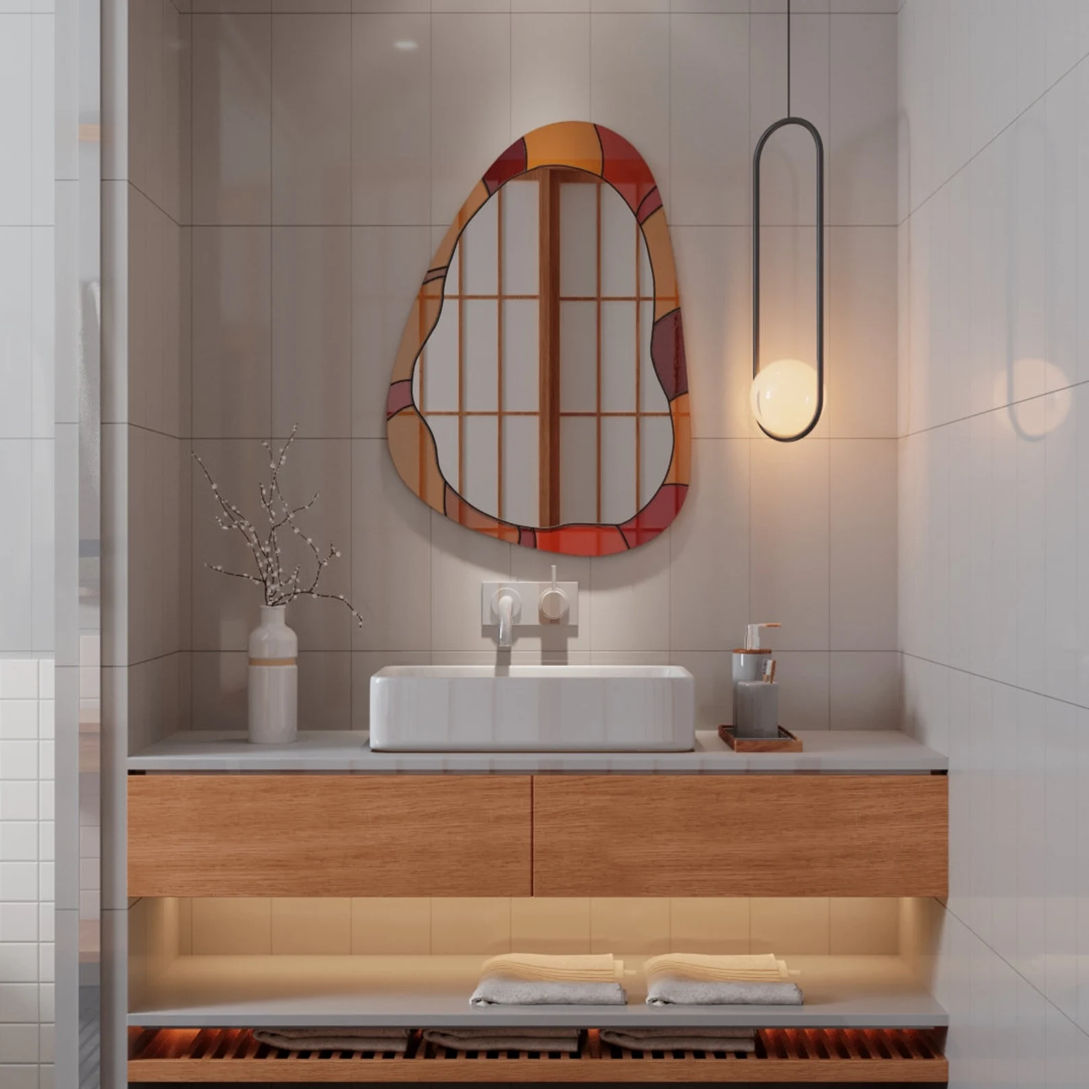 Soluna Decorative Stained Glass Mirrors