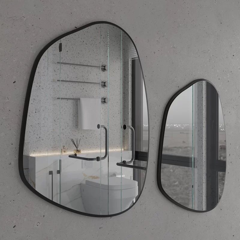 Enigma Framed Asymmetric Decorative Mirror - Image 7