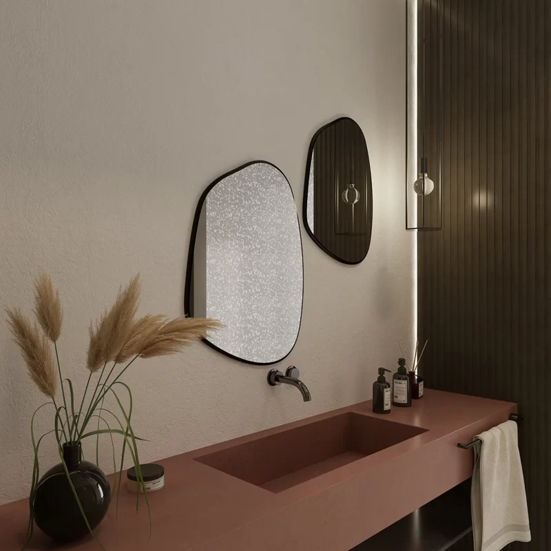 Enigma Framed Asymmetric Decorative Mirror - Image 2