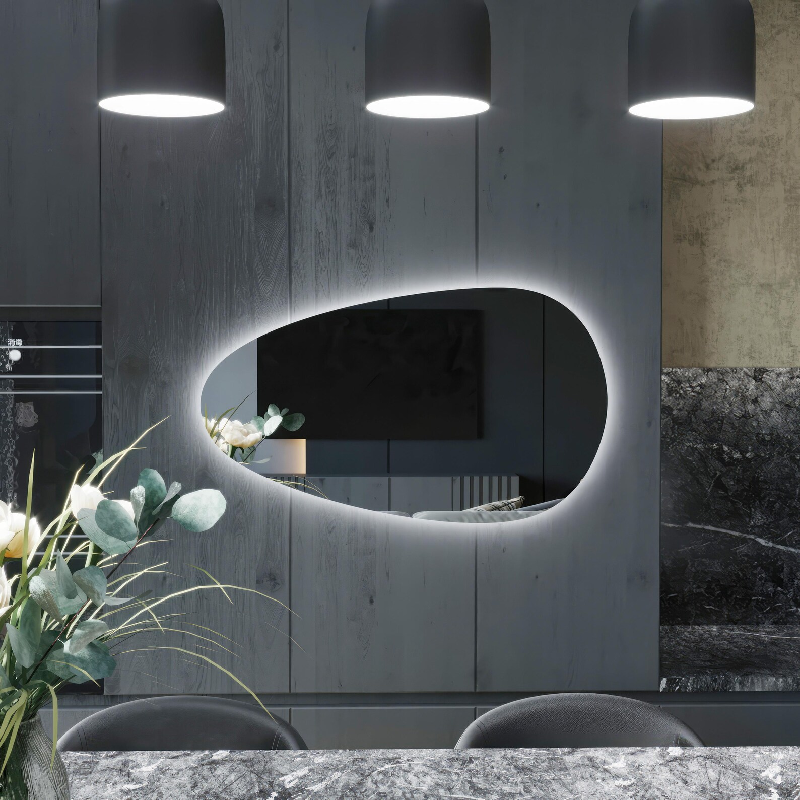 Vesper Led Decorative Bathroom Mirror - Image 2