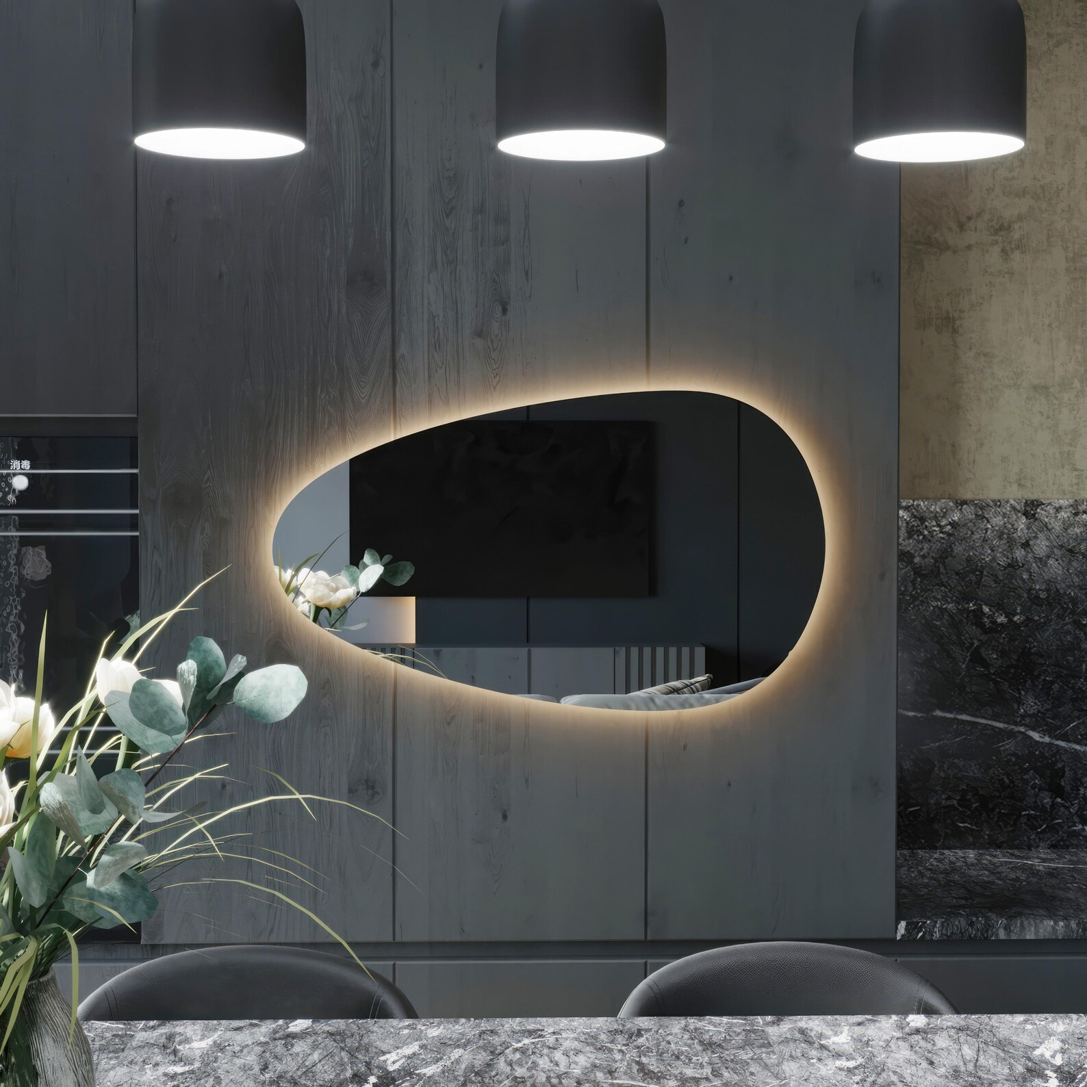 Vesper Led Decorative Bathroom Mirror - Image 3