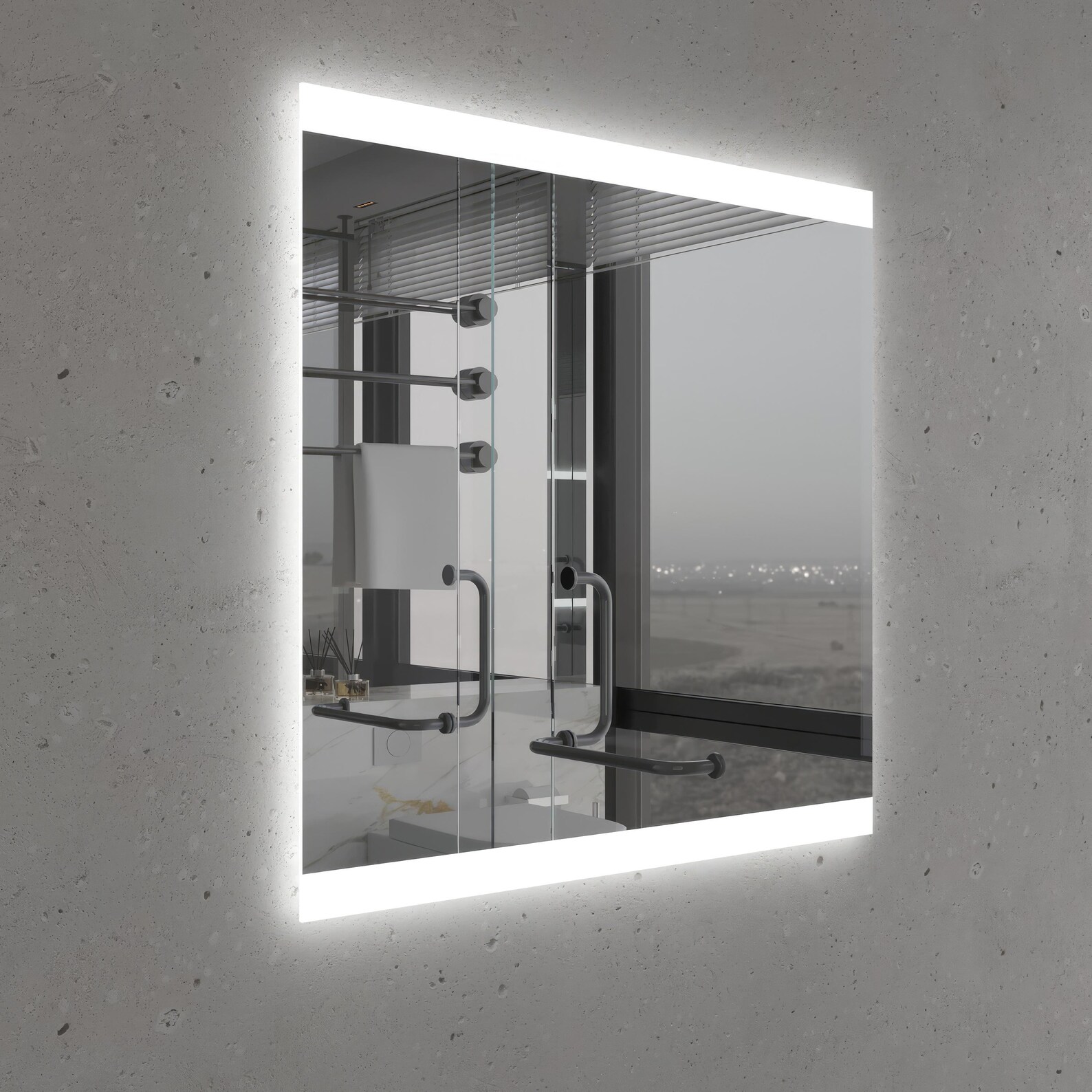 Plex Led Decorative Bathroom Mirror - Image 2