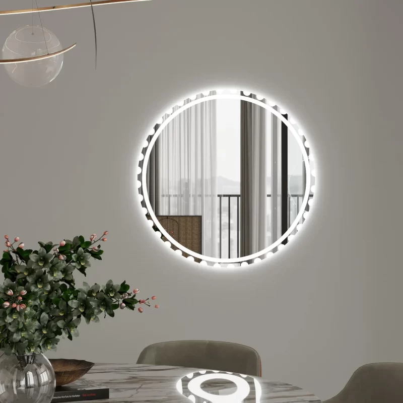 Glowline Round Led Decorative Mirror