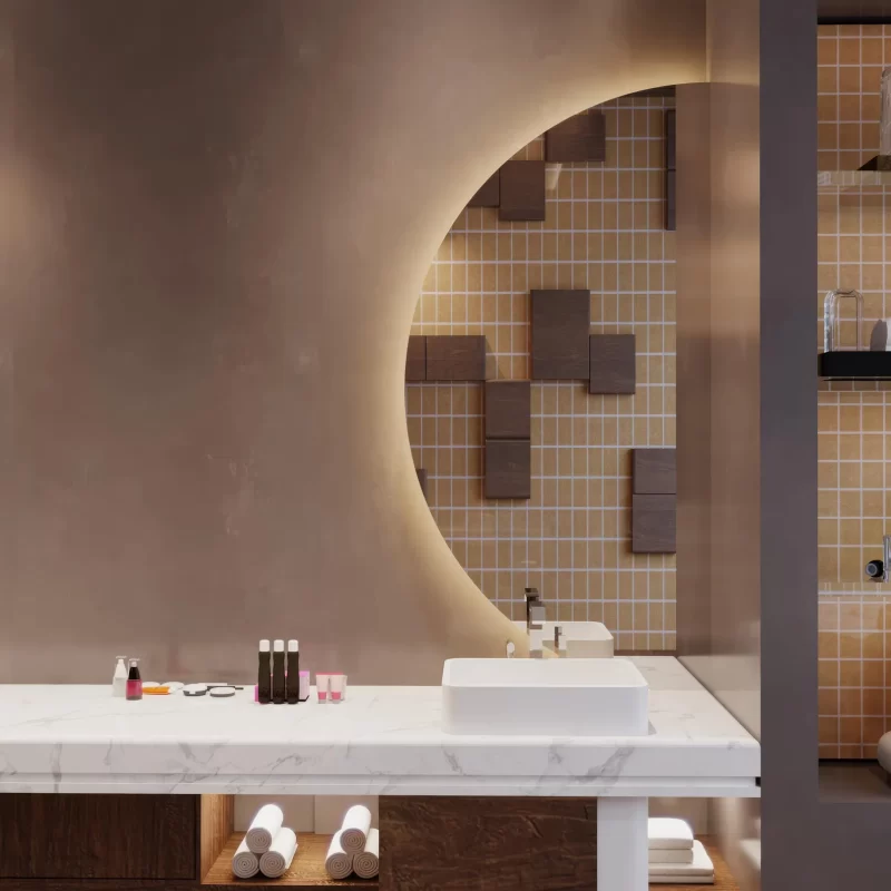 Vista Led Decorative Bathroom Mirror - Image 2