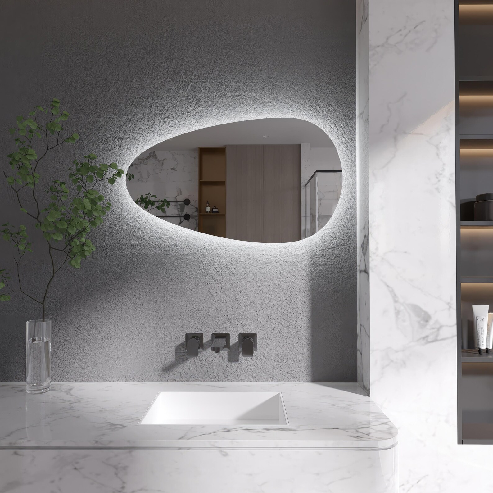 Vesper Led Decorative Bathroom Mirror