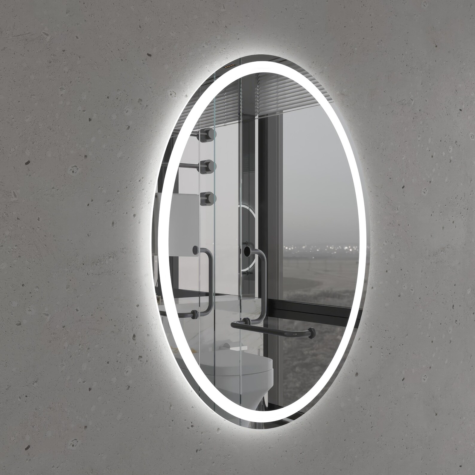 Radiant Oval Led Decorative Mirror - Image 4