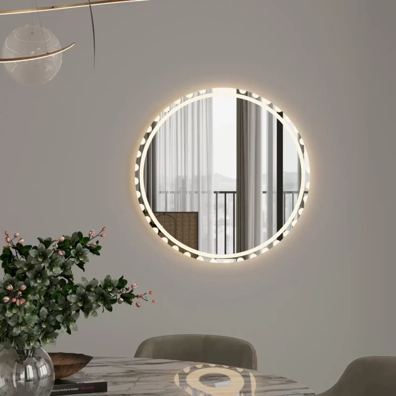 Glowline Round Led Decorative Mirror - Image 2
