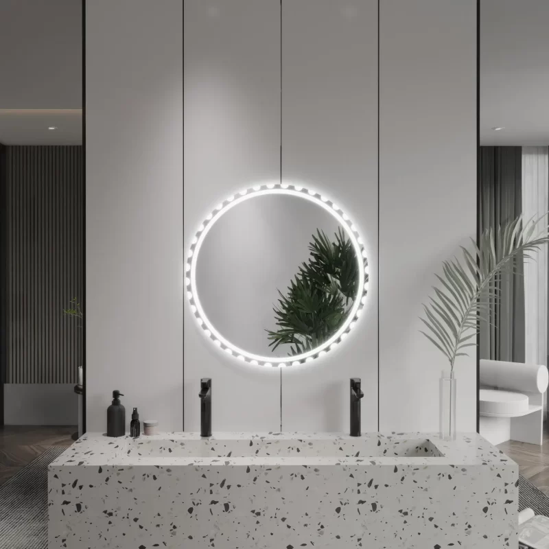 Glowline Round Led Decorative Mirror - Image 3