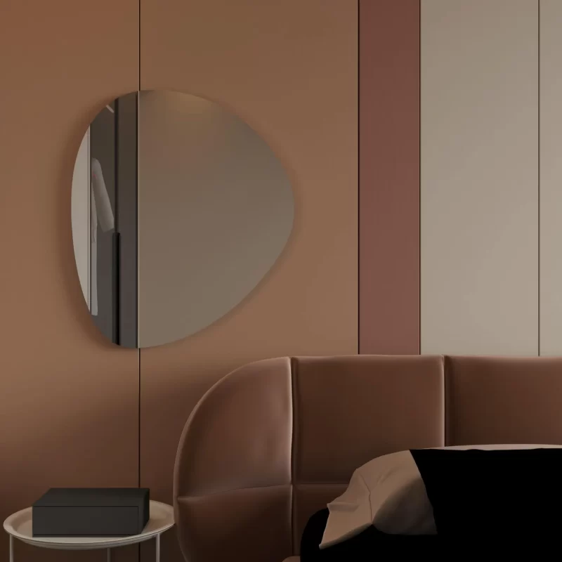 Mira Asymmetrical Decorative Bathroom Mirror - Image 4