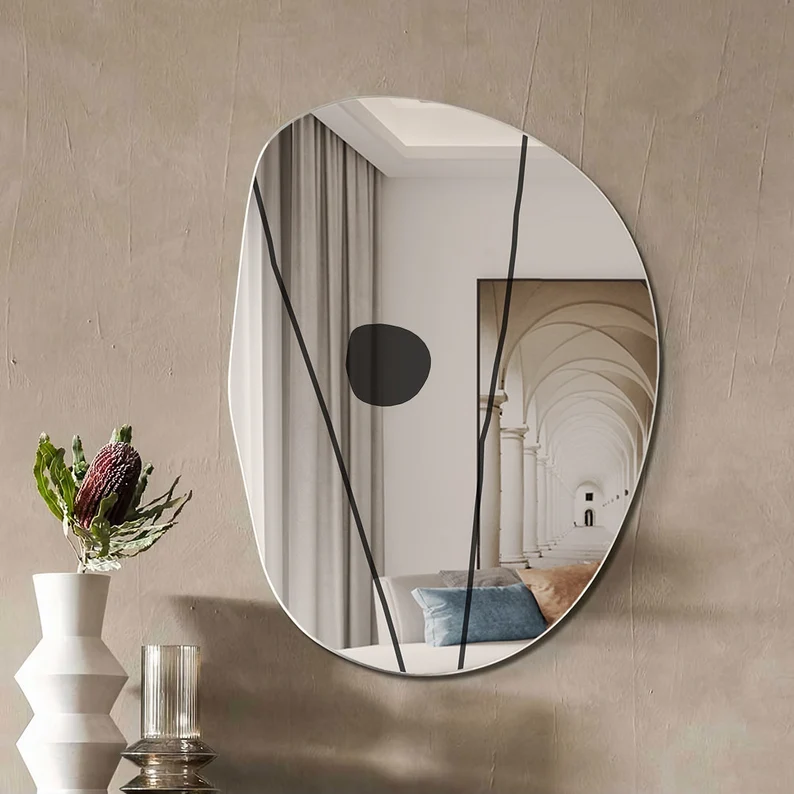 Lirae Asymmetric Decorative Mirror