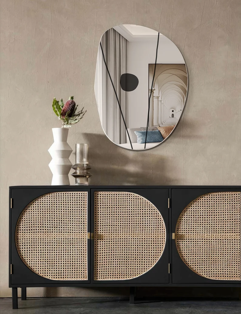 Lirae Asymmetric Decorative Mirror - Image 2