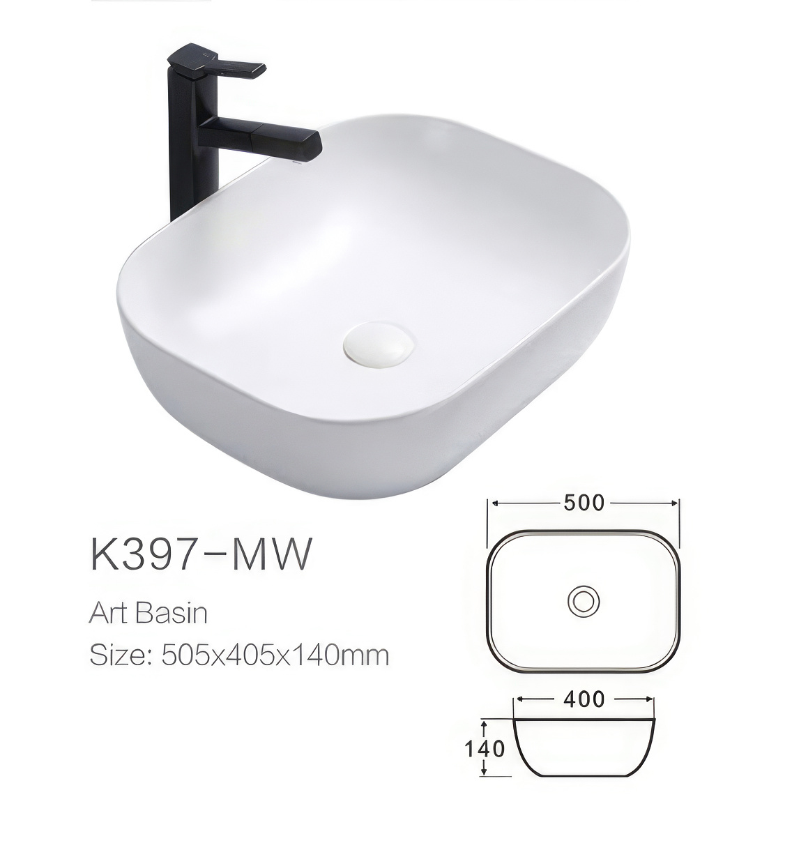 Sonoria Seramic Sink - Image 2